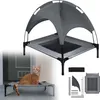 XMTECH Hundeliege mit Dach Hundebett Haustierbett Produktbild-Vorschau 1