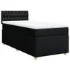 Boxspringbett mit Matratze Schwarz 80x200 cm Stoff Produktbild-Vorschau 1