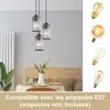 Suspension pour table à manger, une ampoule, noire, Voir les images du produit 4