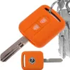 Auto Schlüssel Hülle Silikon Schutz Cover Orange kompatibel Produktbild-Vorschau 1