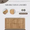 Rodan | Armoire salle bain 100 cm | Marron Mat - Bois | Voir les images du produit 3