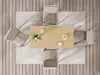 MEXO Gartenlounge-Set Aluminium Garten Essgruppe für 4 Produktbild-Vorschau 9