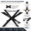 Magnetický rám stolu Mobel (černý, 150x81xH71 cm) Orion Náhled obrázku produktu 4