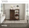 Buffet 71x32x82cm - Bois foncé industriel, rustique, Voir les images du produit 4