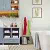 Relaxdays Wandgarderobe Holz, ausziehbare Garderobenleiste, Produktbild-Vorschau 5