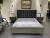 Design Schlafzimmer 3tlg. Bett 2x Nachttische Betten Set Produktbild-Vorschau 1