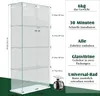 UnboxG Glasvitrine Standvitrine in Weiß mit LED, Produktbild-Vorschau 6