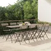 vidaXL Bistrostühle 8 Stk. Klappbar Grau Poly Rattan und Produktbild-Vorschau 2