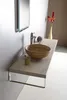 A modern bathroom vanity with a vessel sink and faucet. Náhľad obrázku produktu