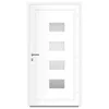 vidaXL Haustür Weiß 110x210 cm Aluminium und PVC Produktbild-Vorschau 4