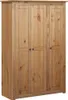 vidaXL Kleiderschrank 3-Türig 118×50×171,5 cm Kiefer Panama Produktbild-Vorschau 16