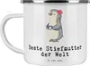 Mr. & Mrs. Panda Emaille Tasse Pinguin Beste Stiefmutter Produktbild-Vorschau 1