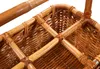 Kobolo Flaschenträger  – aus Rattan – 6 Flaschen – Produktbild-Vorschau 3