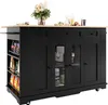 Sweiko Ilot de cuisine, cloisons amovibles, armoire de Voir les images du produit 6