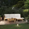 vidaXL 5-tlg. Garten-Lounge-Set mit Kissen Cremefarbenes Produktbild-Vorschau 30