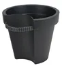 Regenrohr-Pflanztopf schwarz Blumentopf für Fallrohr Produktbild-Vorschau 3