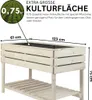 Mega Holz Balkon-Hochbeet - Kiefer - STELZO L 123x61x75 cm Produktbild-Vorschau 2