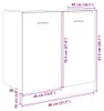 vidaXL Armoire basse Lyon Chêne Sonoma 80x46x81,5 cm Voir les images du produit 8