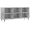 [Home] TV-Schrank Betongrau 103,5x30x50 cm Holzwerkstoff , Produktbild-Vorschau 2