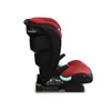 A side view of a red and black child car seat against a white background. Produktbild-Vorschau