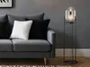 Kleine Stehlampe mit Metallfuß, Schirm Rauchglas oval & LED Produktbild-Vorschau 6