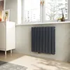 A modern living room with a radiator under a window. Náhled obrázku produktu