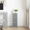 vidaXL Komoda se zásuvkami, betonově šedá, 25,5 x 22 x 69,5 Náhled obrázku produktu 3