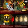 A collage of images showcasing Christmas tree candles with various features and benefits. Produktbild-Vorschau