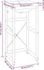 A diagram showing the dimensions of a bathroom vanity with a sink. Podgląd zdjęcia produktu