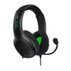 A black gaming headset with green accents is shown against a white background. Produktbild-Vorschau