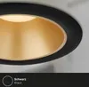 LED Einbauleuchten Bad 3er-Set Innenreflektor gold 4,9W Produktbild-Vorschau 5