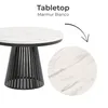 Table à manger ronde et extensible CAVO avec piètement en Voir les images du produit 3