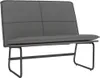 vidaXL Ławka szara 100x75x76 cm imitacja skóry Podgląd zdjęcia produktu 1