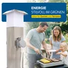 Edelstahlsäule mit 2 Steckdosen und Leuchte Produktbild-Vorschau 7