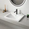 Weißes Keramik-Waschbecken für Möbel, rechteckig, 52 x 41 Produktbild-Vorschau 3