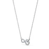 Swarovski ketting 5520576 Infinity, wit, met rhodineren Productafbeelding-voorbeeld 1