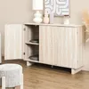 Buffet - HOME DECO FACTORY - Pietra - 3 Portes - Effet Voir les images du produit 9