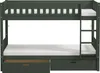 FURNLUX Etagenbett Viggo Grün 90x200cm / Hauptfarbe: Grün / Produktbild-Vorschau 2