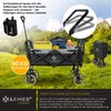 KESSER® Bollerwagen Faltbar GTS-9100 mit Dach Handwagen Produktbild-Vorschau 3