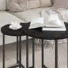 vidaXL Beistelltisch-Set 2 stk. Schwarz Eichen-Optik 50 x Produktbild-Vorschau 4