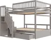 Sweiko Lit superposé en bois massif 140x200cm, Avec Voir les images du produit 9