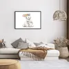 Gerahmtes Poster - Schwarzer Rahmen - Kaninchen Hase Kinder Produktbild-Vorschau 7