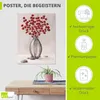 ARTland Poster Dekorative rote Herbstblumen Größe: 60x80 cm Produktbild-Vorschau 2