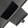 A close-up view of a black metal grill component with a screw and knob. Produktbild-Vorschau