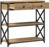 vidaXL Konsole Tisch mit Schubladen Artisan-Eiche 75 x 28 x Produktbild-Vorschau 1