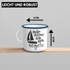 Trendation - Lustiges Segler Segelboot Emaille Tasse mit Produktbild-Vorschau 3