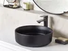 BELIANI Umywalka łazienkowa nablatowa czarna ceramiczna 36 Podgląd zdjęcia produktu 2