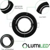 LUMILED 6x zapustené bodové svietidlá otočné ploché body Náhľad obrázku produktu 3