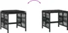 Gartenhocker mit Kissen 4 Stk. Schwarz 41x41x36 cm Poly Produktbild-Vorschau 7