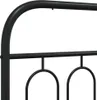 vidaXL Bettgestell mit Kopfteil Metall Schwarz 120x200 cm Produktbild-Vorschau 7